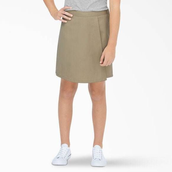 Girls khaki skort - Picture 1 of 5